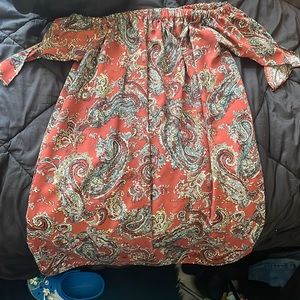 Off the shoulder dress